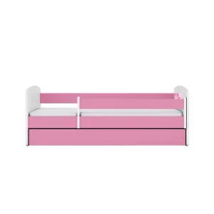 Kocot kids Detská posteľ Babydreams víla s krídlami ružová, variant 70x140, se šuplíky, s matrací