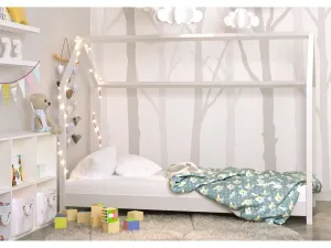 Kocot kids Detská posteľ Bella biela, varianta 90x200, bez šuplíků, bez matrace
