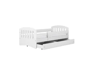 Kocot kids Detská posteľ Classic I biela, varianta 80x140, se šuplíky, s matrací