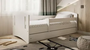 Kocot kids Detská posteľ Classic II biela, varianta 80x180, se šuplíky, s matrací