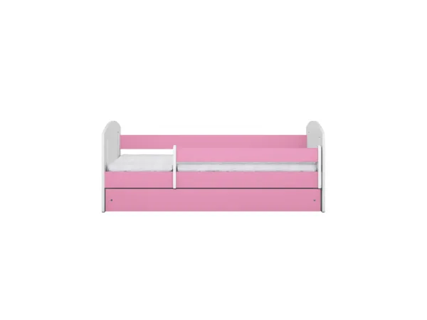 Kocot kids Detská posteľ Classic II ružová, varianta 80x140, bez šuplíků, s matrací