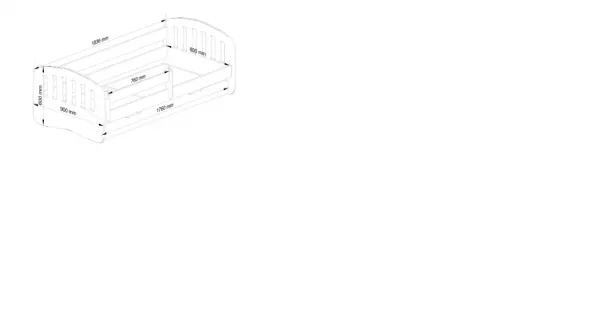 Ak furniture Detská posteľ PLAY 180x80 cm ružová