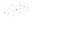 Ak furniture Detská posteľ PLAY 180x80 cm ružová