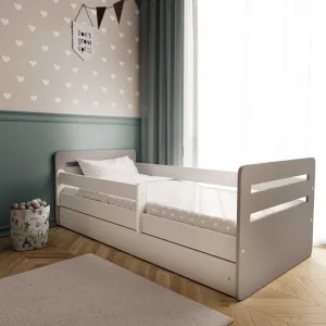 Kocot kids Detská posteľ Tomi sivá, varianta 80x140, se šuplíky, s matrací