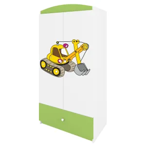 Kocot kids Detská skriňa Babydreams 90 cm bager zelená