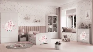 Kocot kids Detská skriňa Babydreams 90 cm kôň biela