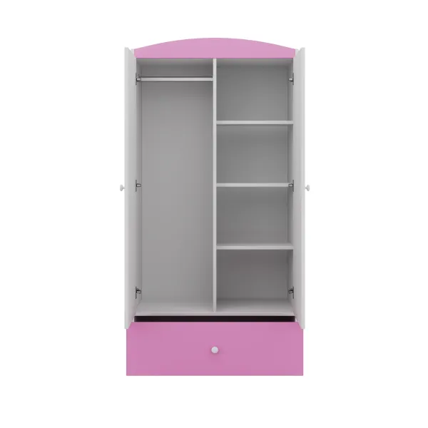 Kocot kids Detská skriňa Babydreams 90 cm ružová