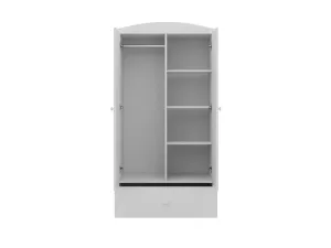 Kocot kids Detský šatník Babydreams 90 cm mýval biely