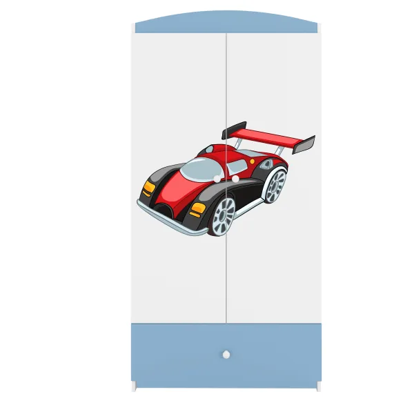 Kocot kids Detská skriňa Babydreams 90 cm formula jedna modrá