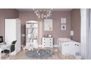 Kocot kids Detská skriňa Julia 90 cm biela
