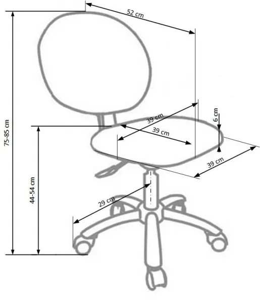 HALMAR Detská stolička Balloon zelená