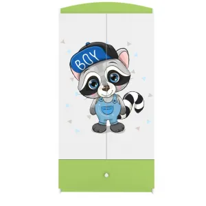 Kocot kids Detská skriňa Babydreams 90 cm mýval zelená