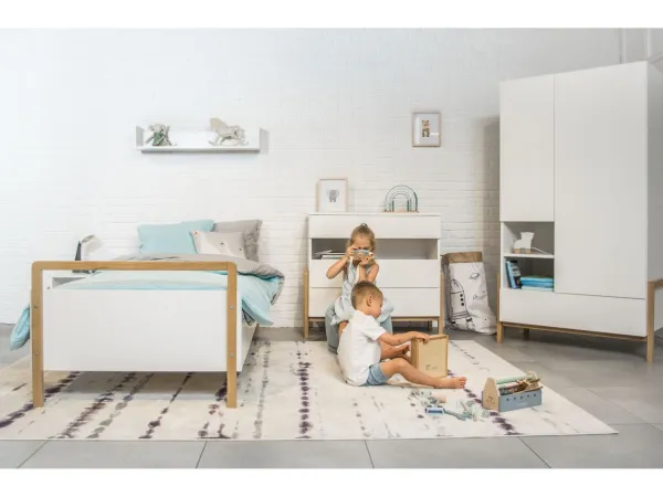 Kocot kids Detská posteľ Victor 180x80 cm biela, varianta 80x180, bez šuplíků, s matrací