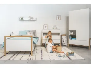 Kocot kids Detská posteľ Victor 180x80 cm biela, varianta 80x180, bez šuplíků, s matrací