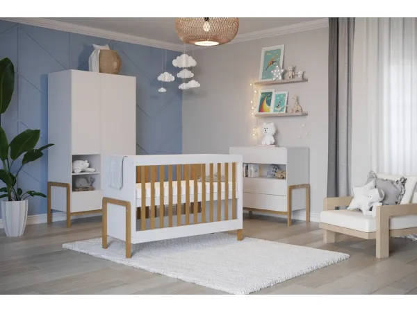 Kocot kids Detská postieľka Victor 120x60 cm biela, varianta 60x120, bez šuplíků, bez matrace