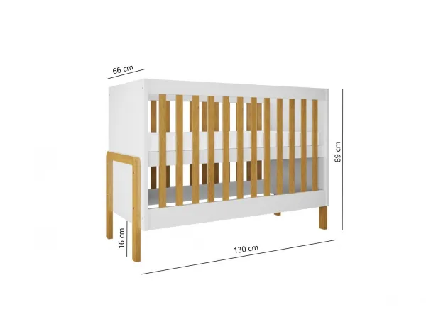 Kocot kids Detská postieľka Victor 120x60 cm biela, varianta 60x120, bez šuplíků, bez matrace
