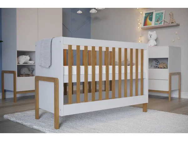 Kocot kids Detská postieľka Victor 120x60 cm biela, varianta 60x120, bez šuplíků, bez matrace