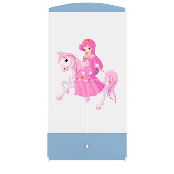 Kocot kids Detská skriňa Babydreams 90 cm princezná modrá