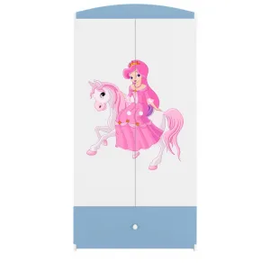 Kocot kids Detská skriňa Babydreams 90 cm princezná modrá