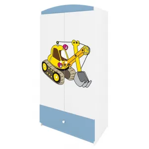 Kocot kids Detská skriňa Babydreams 90 cm bager modrá