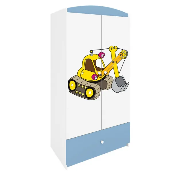 Kocot kids Detská skriňa Babydreams 90 cm bager modrá