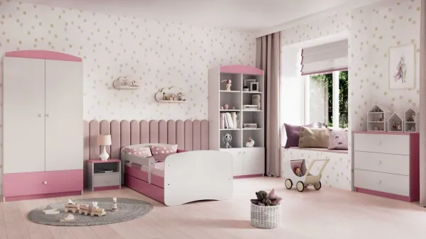 Kocot kids Detská skriňa Babydreams 90 cm ružová