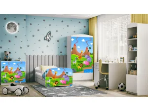 Kocot kids Detská skriňa Babydreams 90 cm safari biela