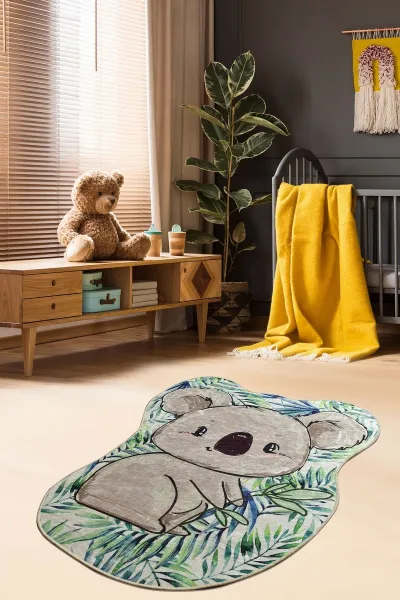 Conceptum Hypnose Detský koberček Koala 140x190 cm šedý/zelený