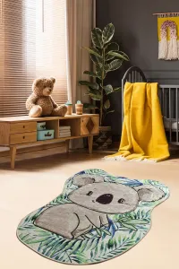 Conceptum Hypnose Detský koberček Koala 140x190 cm šedý/zelený