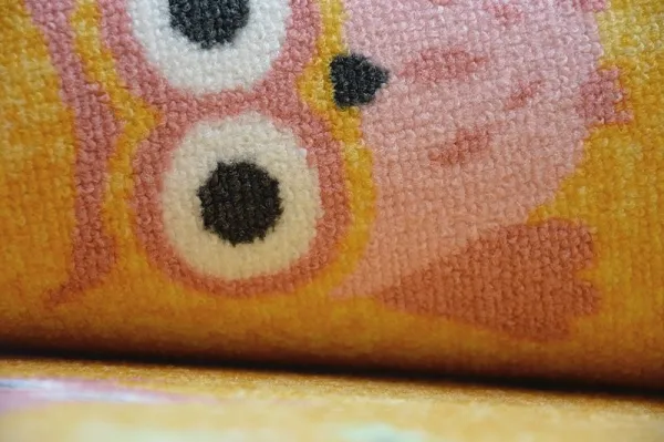 Dywany Lusczow Detský kusový koberec LITTLE OWL žltý, veľkosť 100x150
