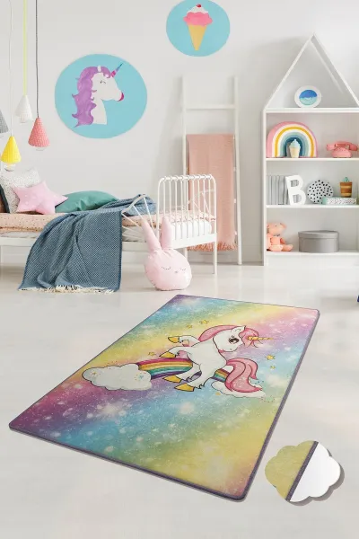 Conceptum Hypnose Detský koberec Unicorn 140x190 cm viacfarebný