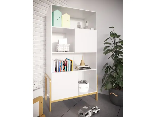 Kocot kids Detský regál Victor 90 cm biely