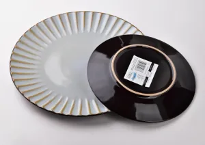 Affekdesign Keramický talíř EVIE 26,5 cm šedý