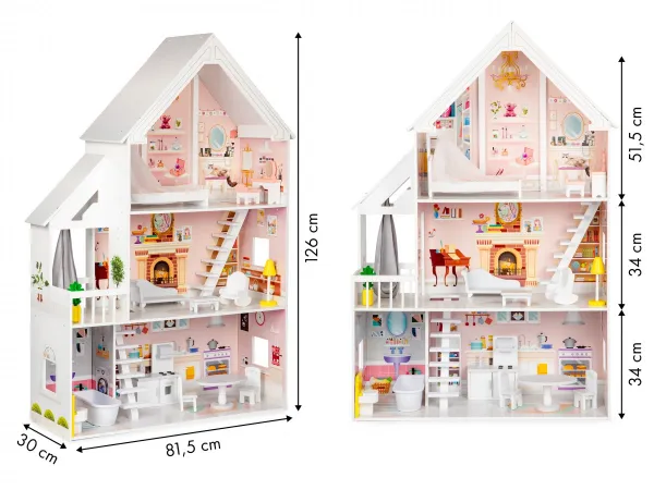 Drevený domček pre bábiky XXL Powder Residence