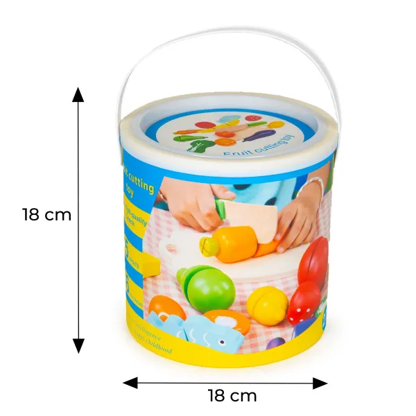 MULTISTORE Dřevěná krájecí zelenina a ovoce ALMA 13 ks