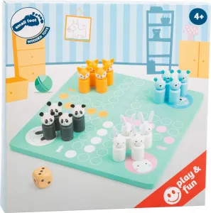 Small foot Drevená spoločenská hra Človeče nehnevaj sa ANIMALS