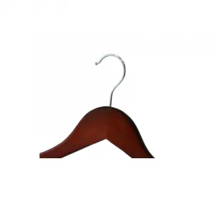 Drevený vešiak RONDO sada 10 ks tmavohnedý