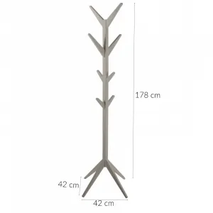 Actona Drevený vešiak Jess 178 cm biely