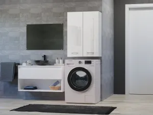 TP Living Dubová kúpeľňová skrinka POLA lesklá biela