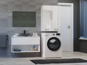 TP Living Dubová kúpeľňová skrinka POLA lesklá biela
