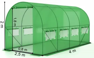 Fóliový tunel - záhradný skleník AUREA 2,5x4m