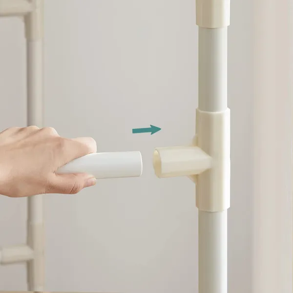 SONGMICS Dvojitý šatníkový vešiak Lucaro 171 cm biely