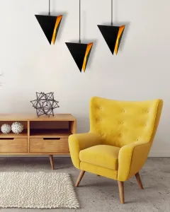 TooLight Geometrický luster čierny