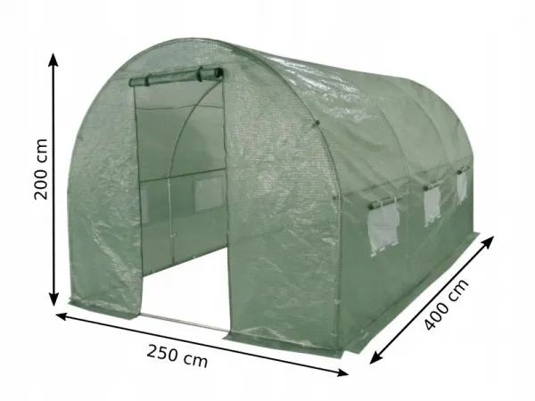 Kryt pre fóliový tunelový záhradný skleník 2,5x4m