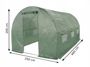 Kryt pre fóliový tunelový záhradný skleník 2,5x4m