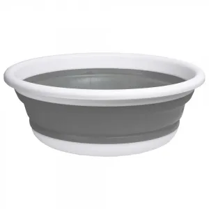Okrúhla misa 37 cm bielo-sivá ELBA COMPACT 9 litrov
