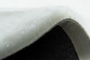 Dywany Lusczow Guľatý koberec BUNNY biely, veľkosť kruh 80