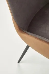 HALMAR Jedálenská stolička Mauve sivá/hnedá