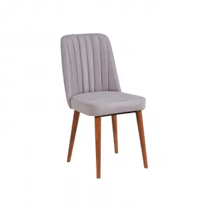 Hanah Home Jedálenský set Vina 4D orech/sivá
