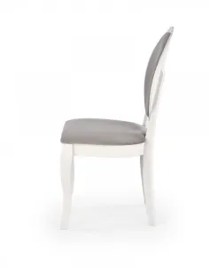 HALMAR Jedálenská stolička Kol biela/sivá